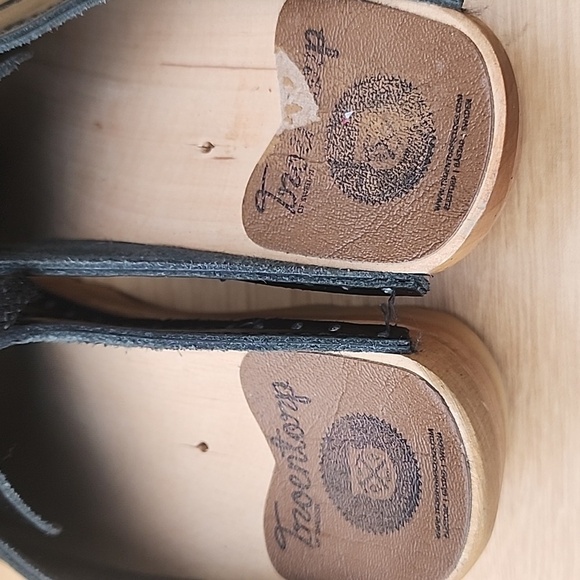TROENTORP Audubon Black Swedish Wooden Clogs Size 36 - Picture 9 of 12